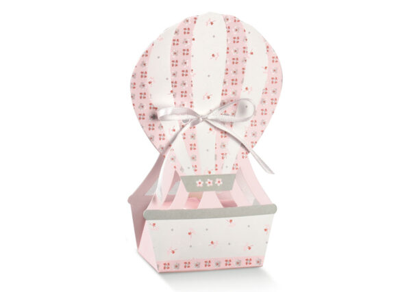 SCOTTON - MONGOLFIERA cm.6x4x14,5 BLOOM ROSA - Confezione pz. 10