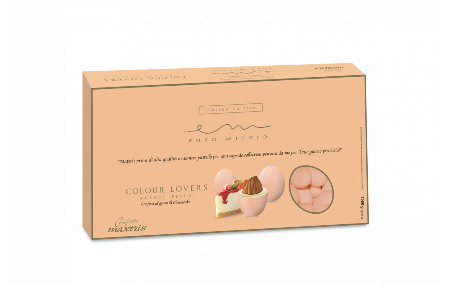 MAXTRIS - CONFETTI NUANCE PESCA "ENZO MICCIO" gr.1000
