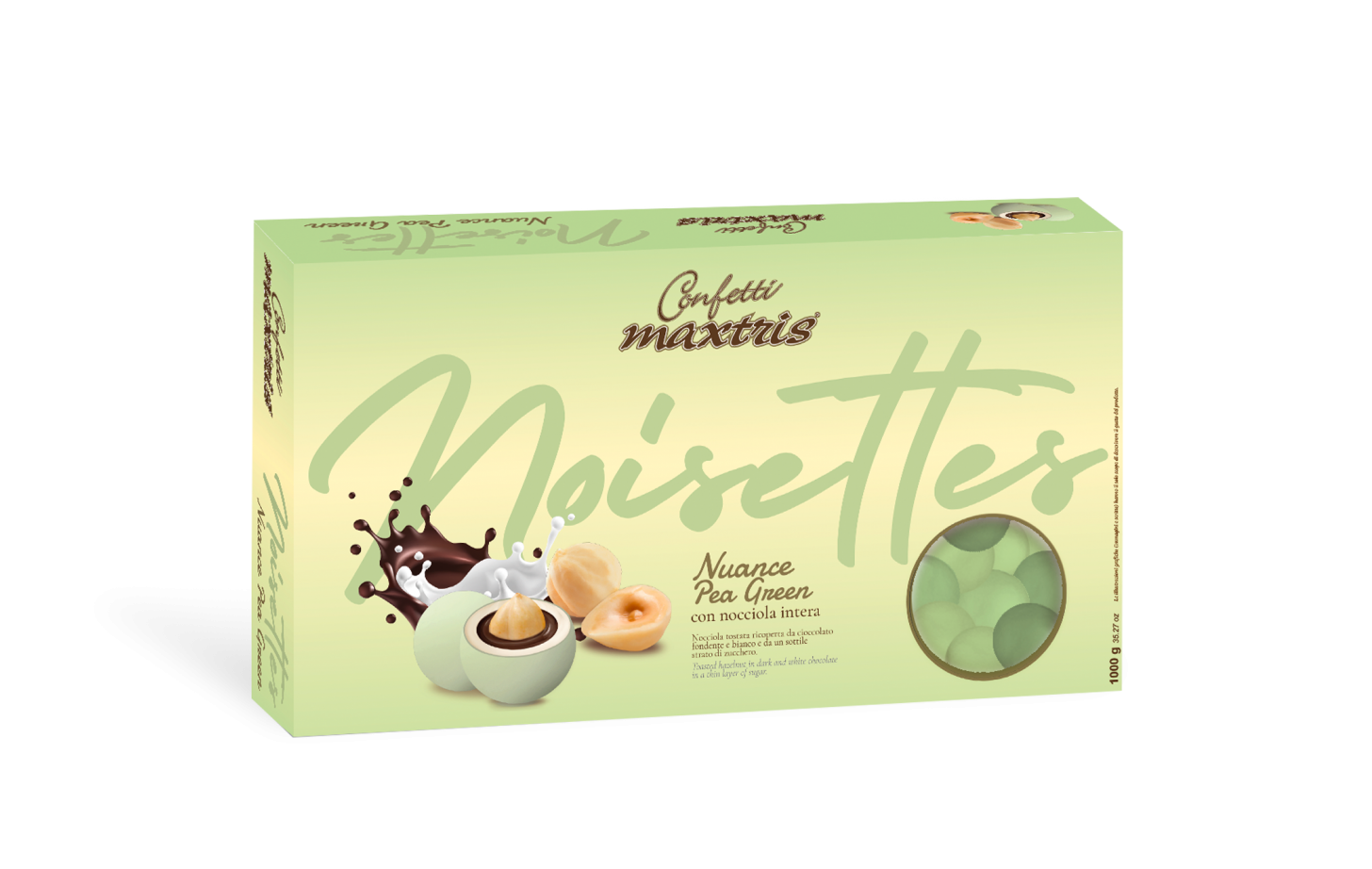 MAXTRIS - CONFETTI LES NOISETTES NUANCE PEA GREEN GR.1000