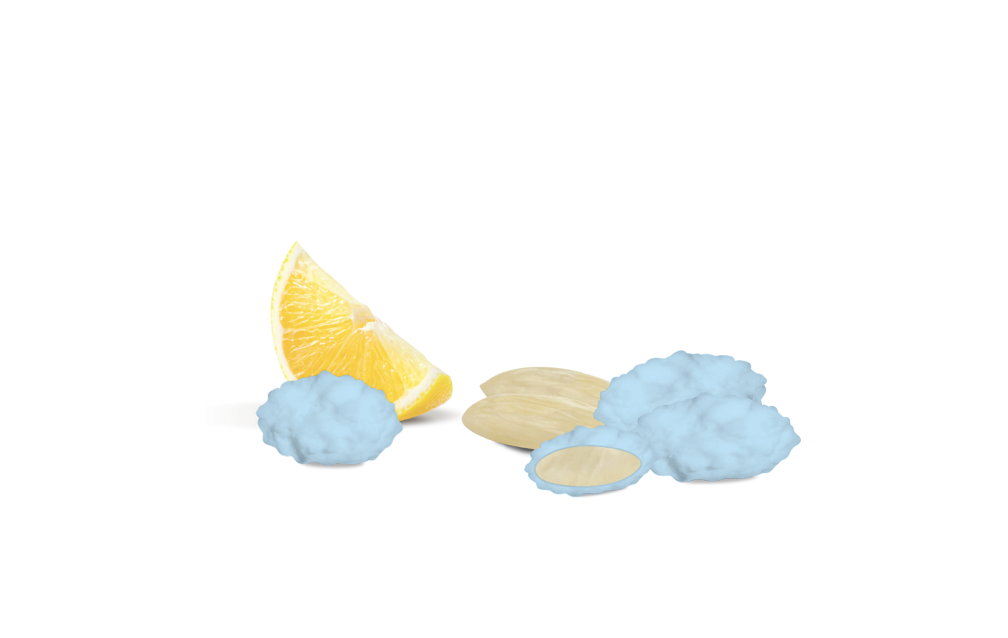 MAXTRIS - CONFETTI MANDORICCI D'AVOLA NUANCE AZZURRO GR.1000 - immagine 2