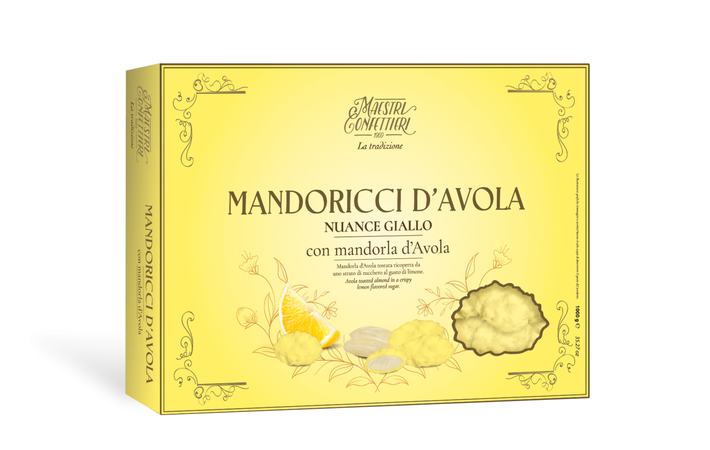 MAXTRIS - CONFETTI MANDORICCI D'AVOLA NUANCE GIALLO GR.1000