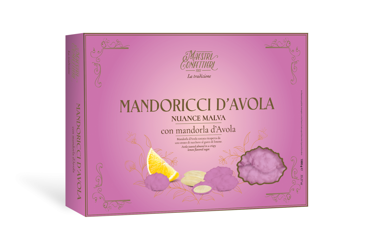 MAXTRIS - CONFETTI MANDORICCI D'AVOLA NUANCE MALVA GR.1000