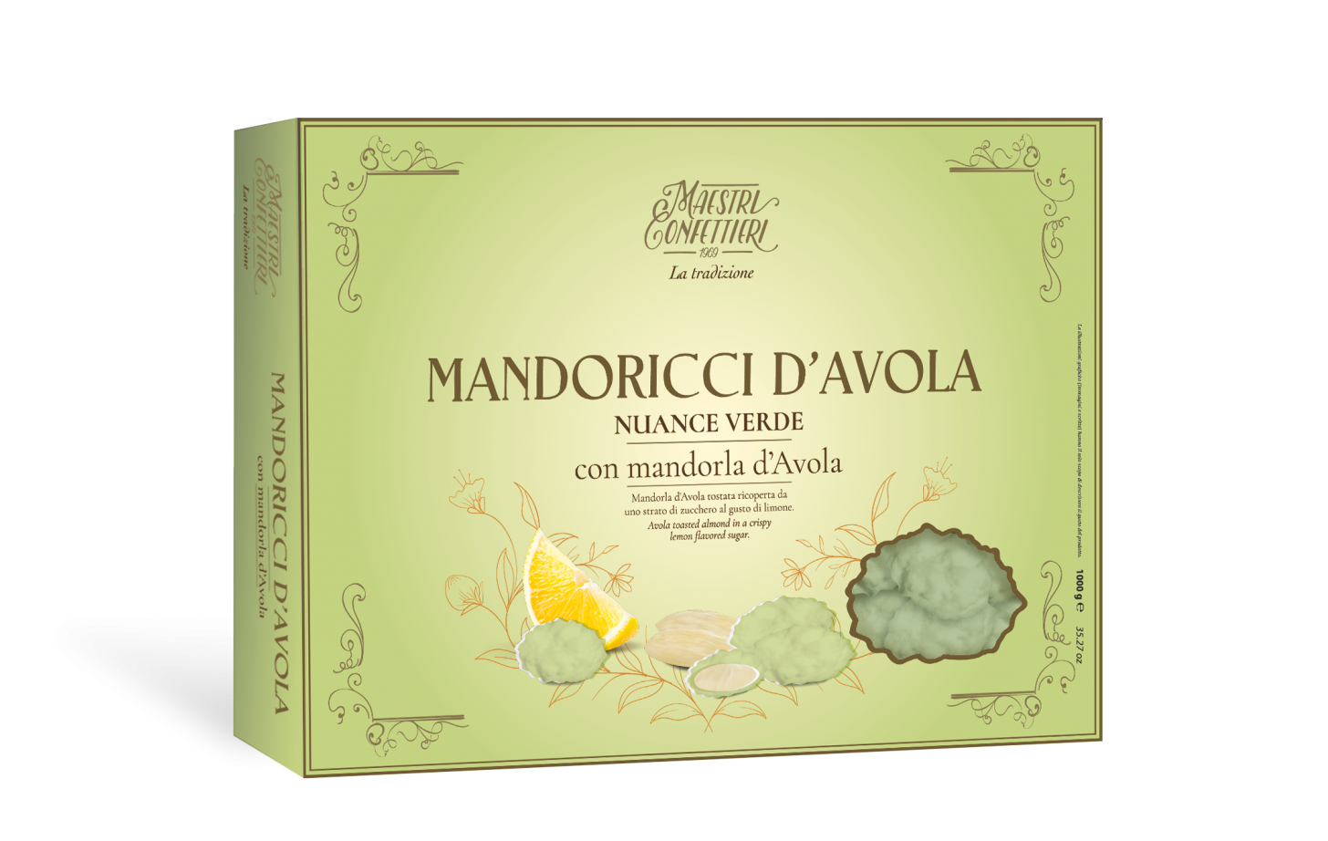 MAXTRIS - CONFETTI MANDORICCI D'AVOLA NUANCE VERDE GR.1000