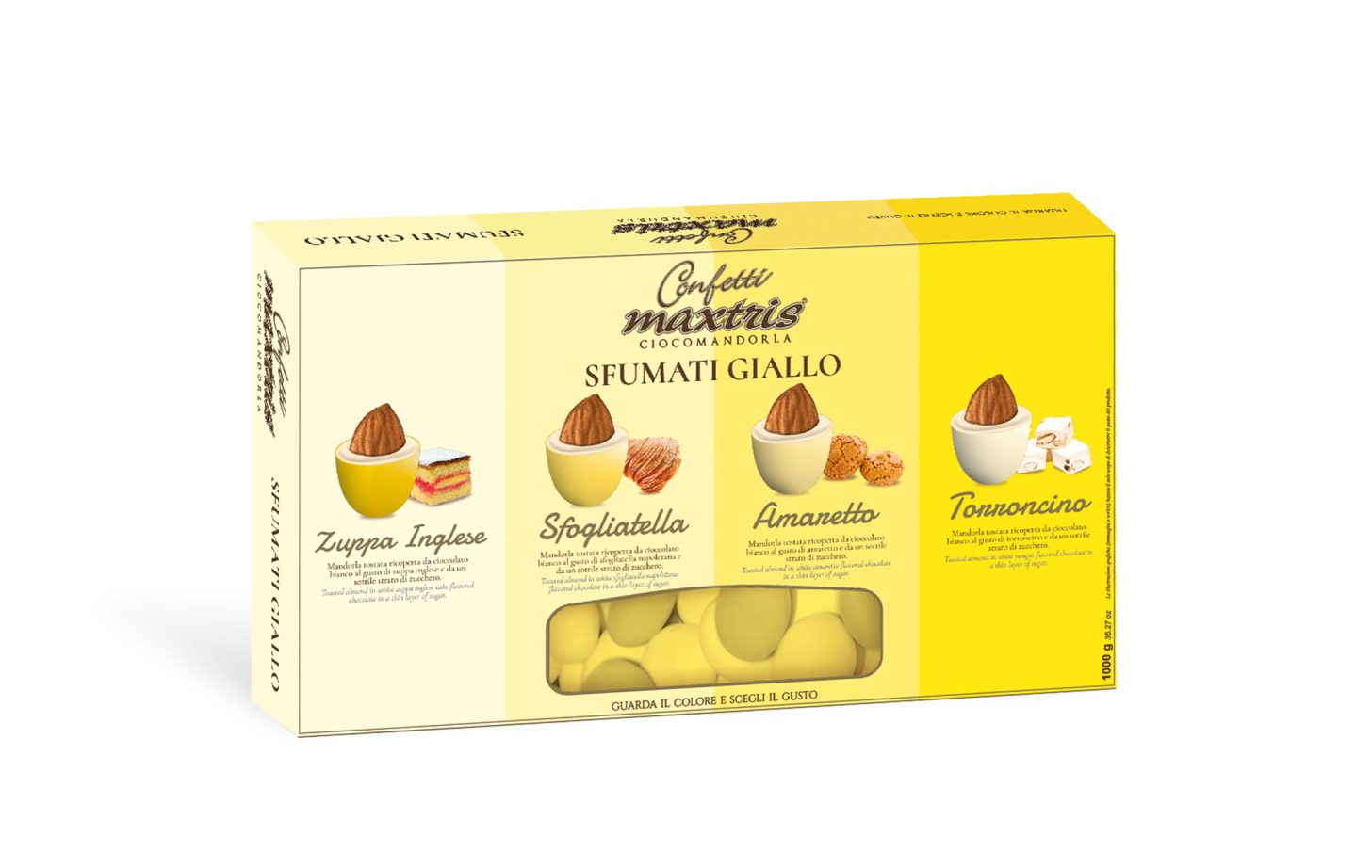 MAXTRIS - CONFETTI SFUMATI GIALLO gr.1000