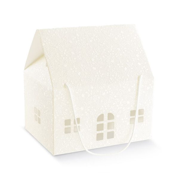 SCOTTON - CASETTA C/CORDINO cm. 24,5x24,5x15 HARMONY BIANCO