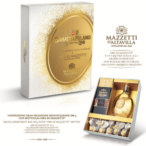 B&M - CONFEZIONE DEGUSTAZIONE CON GRAPPA ORO MAZZETTI