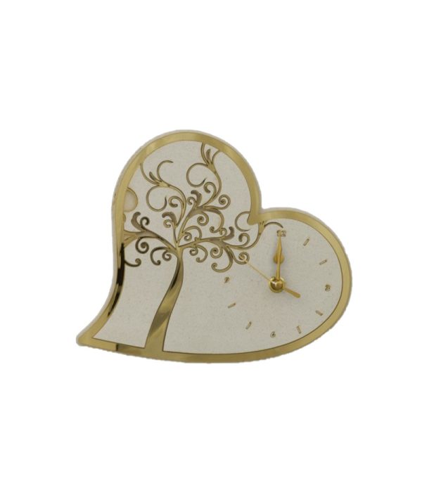 MELOGRANO - OROLOGIO CUORE ALBERO PLEX ORO