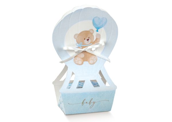 SCOTTON - MONGOLFIERA LITTLE BEAR Azzurro - confezione pz. 10